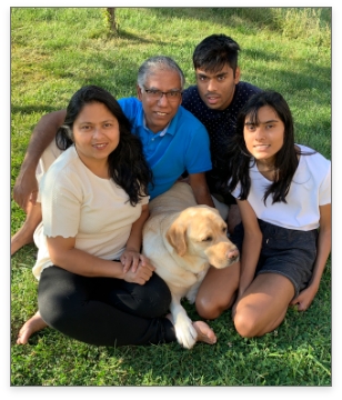 Sanjoy and his family